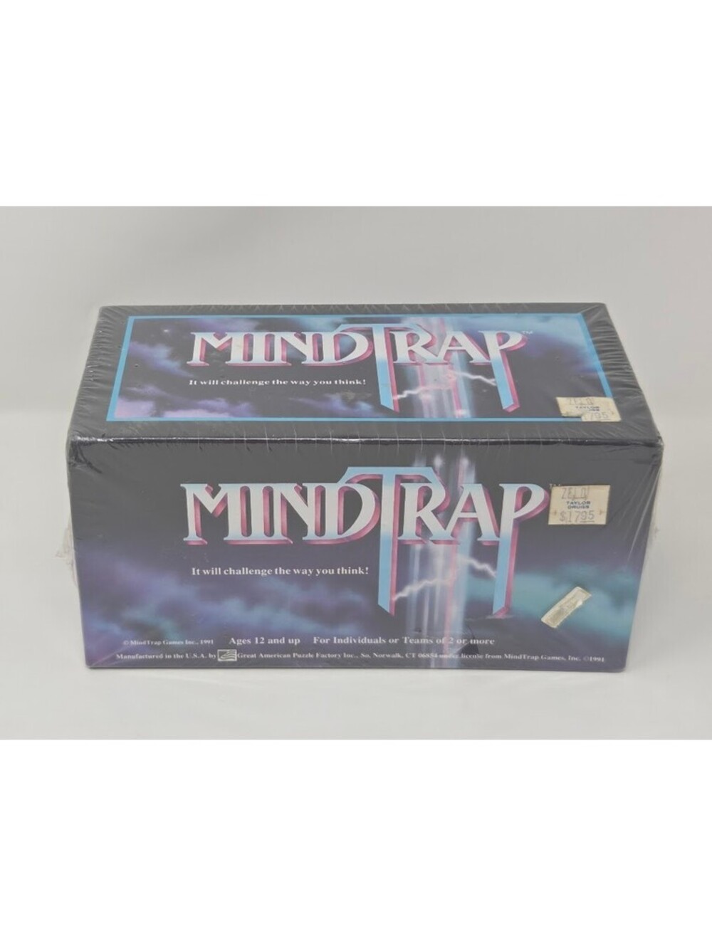 MindTrap Board Game Sealed New Old Stock 1991 Puzzle Trivia Challenge Game